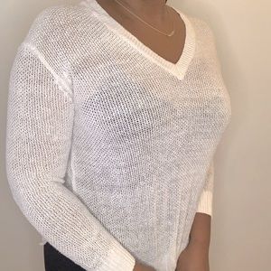 Mesh white long sleeve